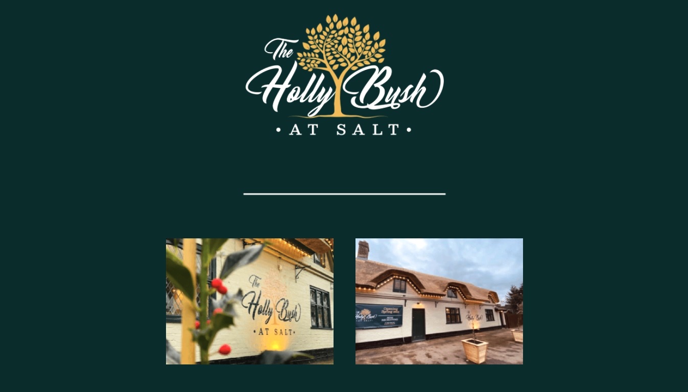 image of the  Hollybush at Salt  website